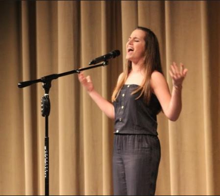 Grace Robertson wows the crowd with her singing performance of Fly, Fly Away by Kerry Butler.