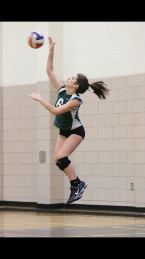 Hill Hits Home with Volleyball