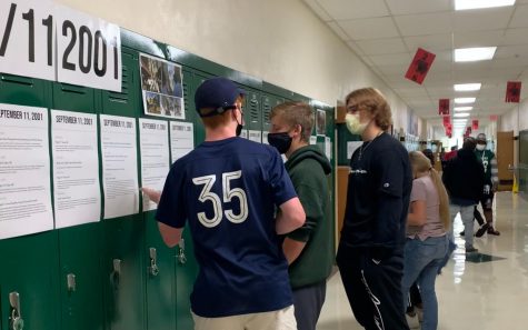 Mehlville Students discuss events on the 9/11 timeline.