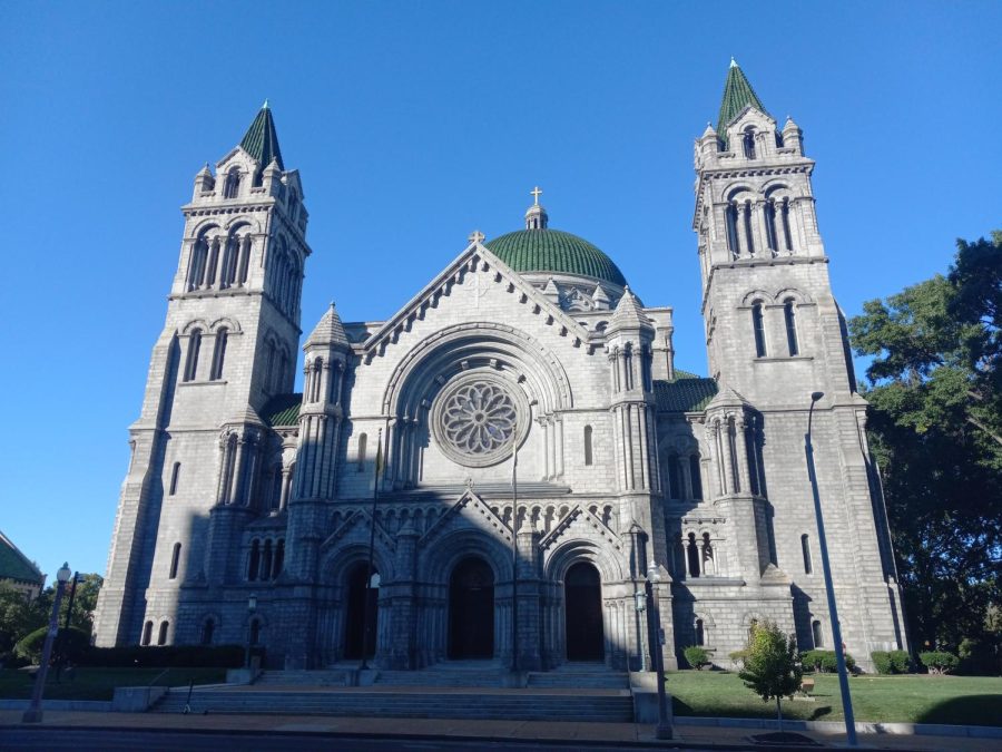 The+outside+of+the+Cathedral+Basilica+of+Saint+Louis%2C+were+the+World+Religions+class+recently+took+a+field+trip.