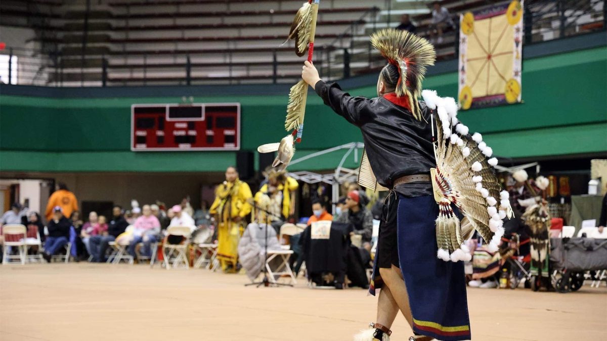 Me dancing men's traditional (Wash-U 2023)