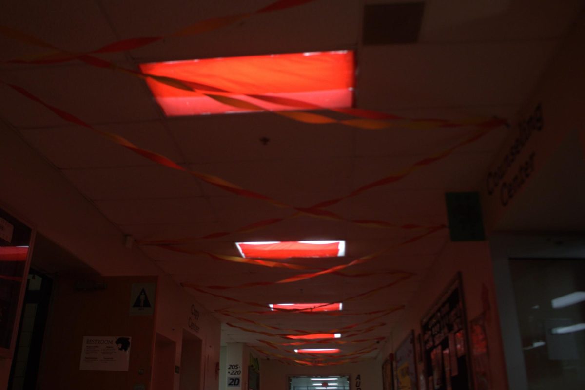 Students decorated halls the week prior to Homecoming week. 