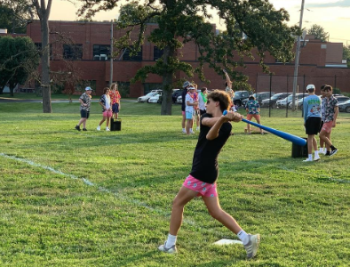 Panther Den students enjoy some pre-football fun before the game against Seckman High School during the inaugural Panther Den season in 2022. 