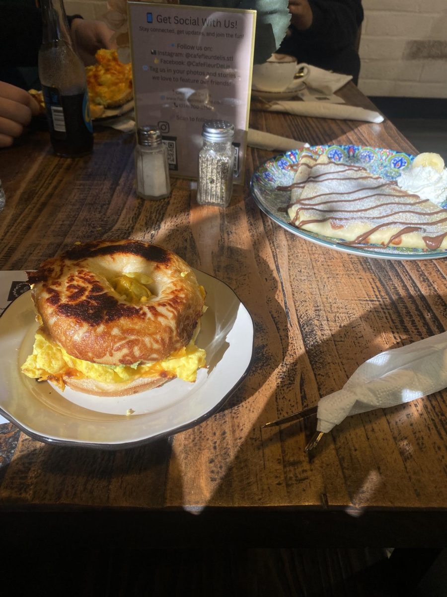 The bagel sandwich is a delicious offering at this local cafe.